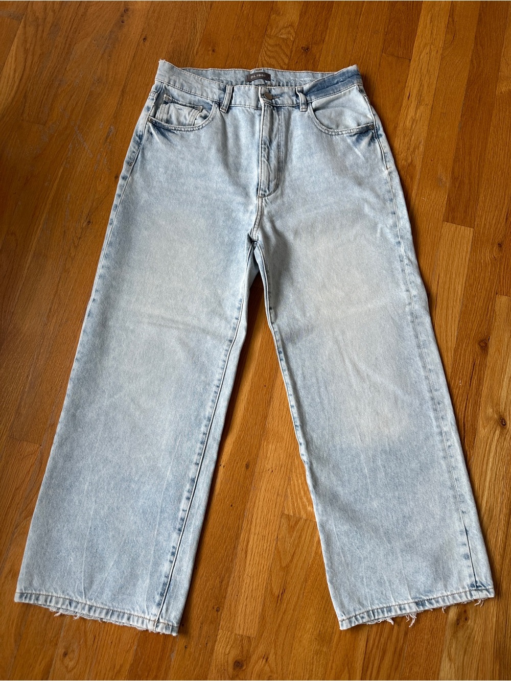 DL1961 Hepburn Wide Leg Cropped Jeans